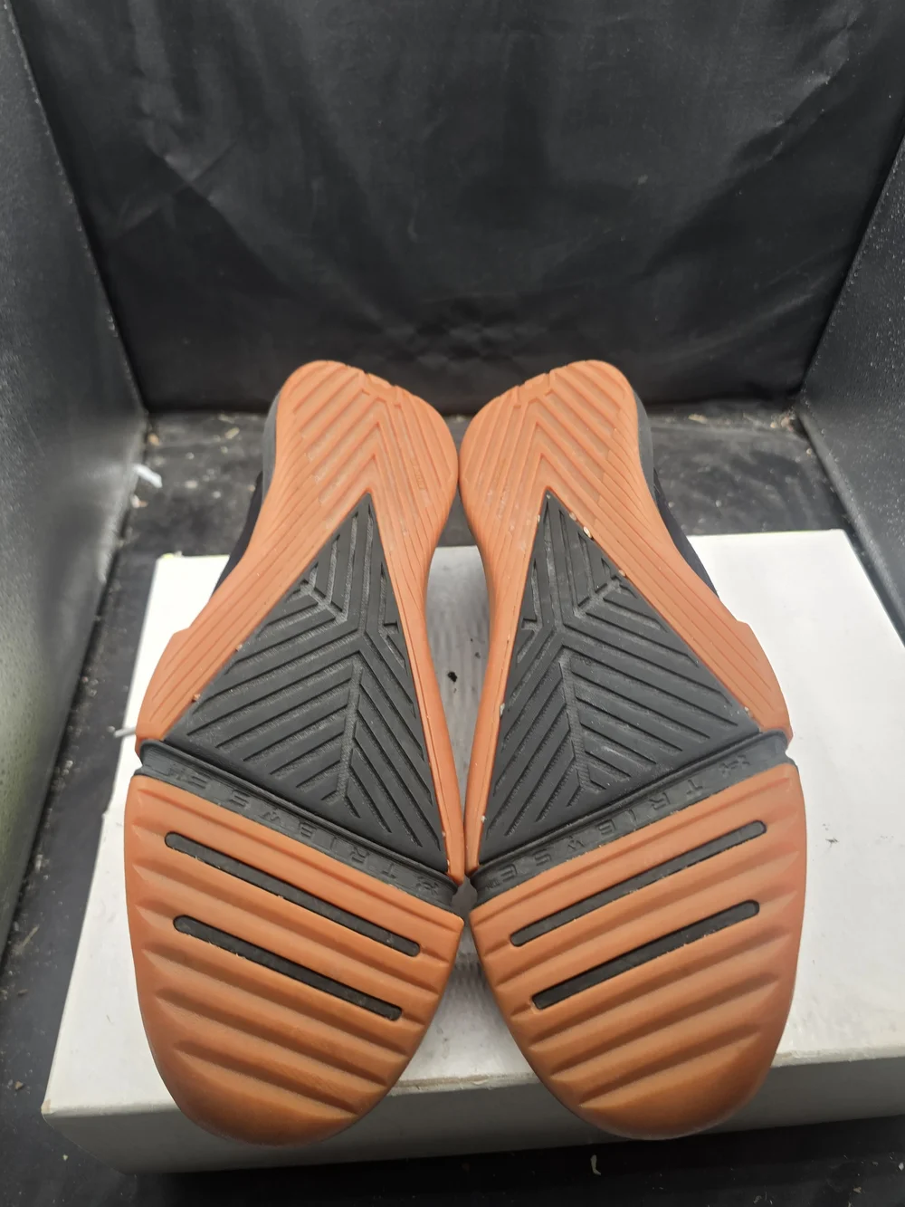 Under Armour Men's Black Sneakers with‎ Brown Soles